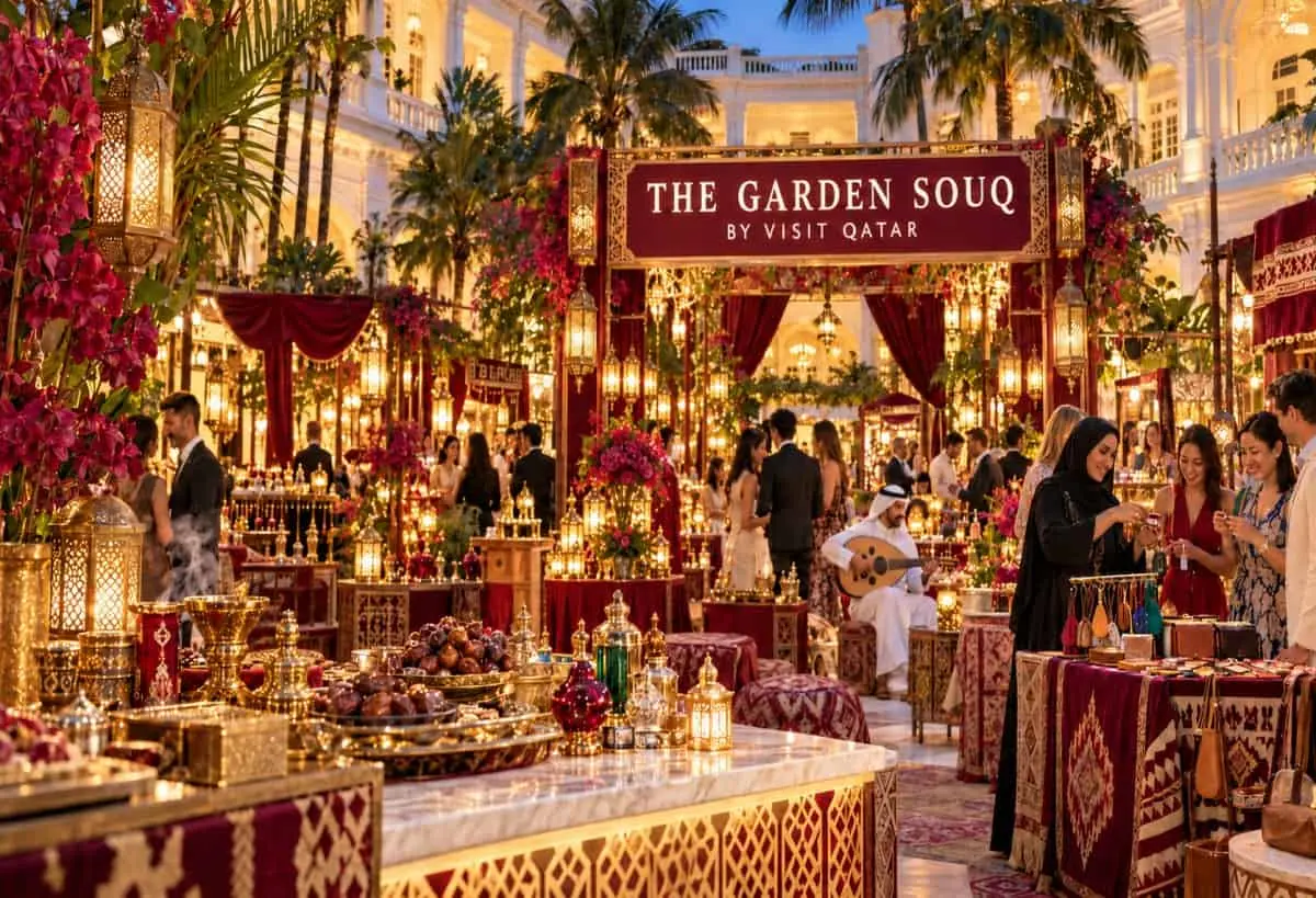 Turismul din Qatar strălucește în Singapore: peste 1.700 de vizitatori la Garden Souq